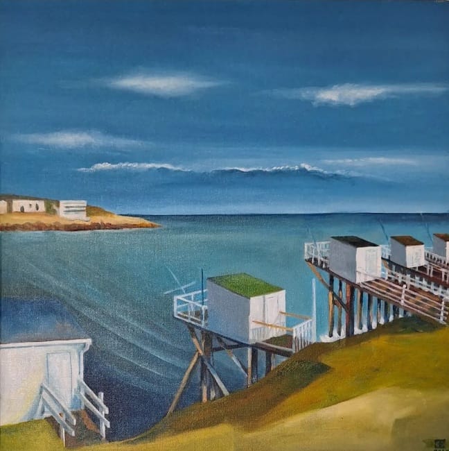 Les carrelets de Royan 50 x 50 cm — Anne-Laure Bayart