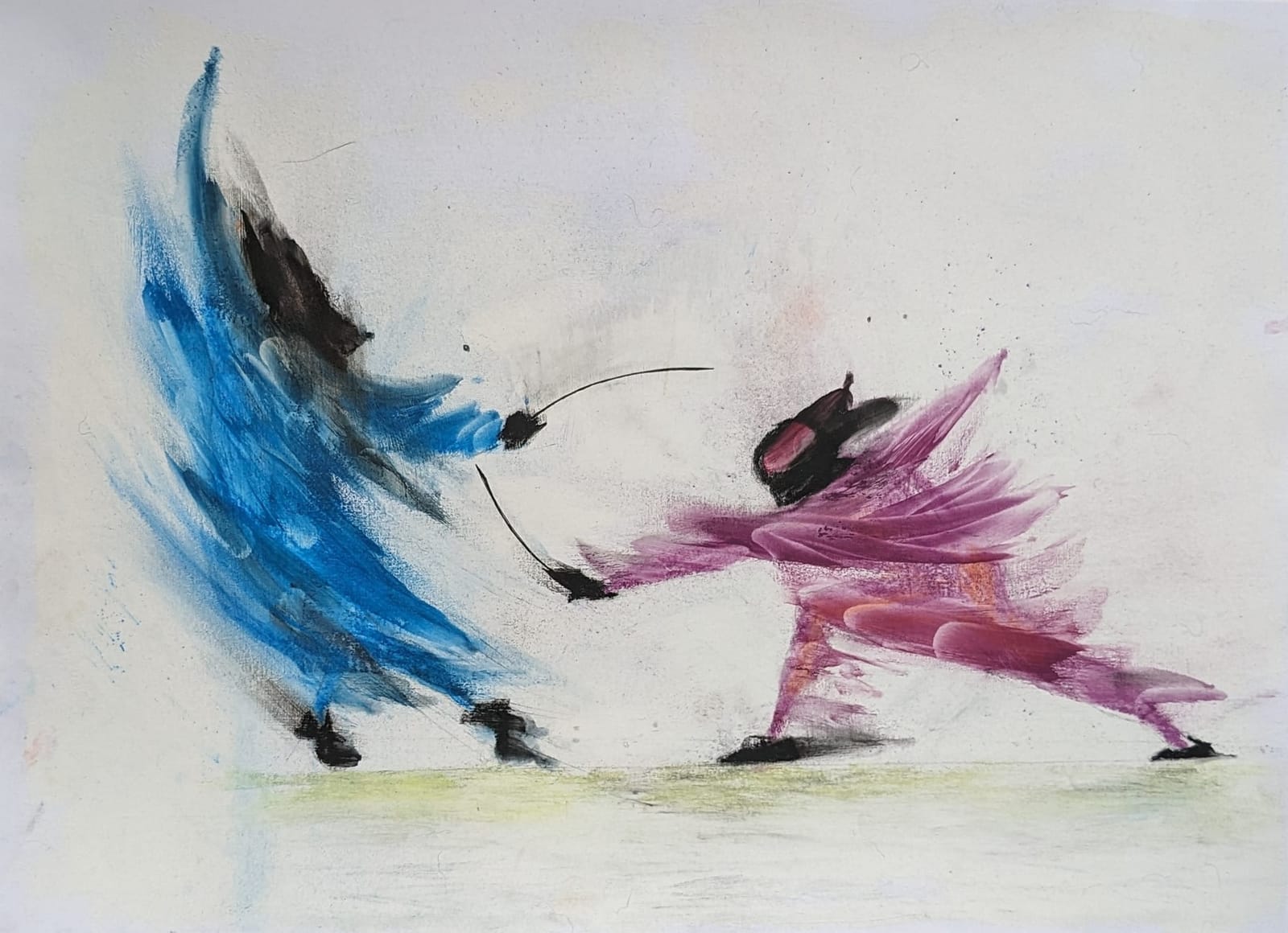 Les escrimeurs — Lise Thabaud