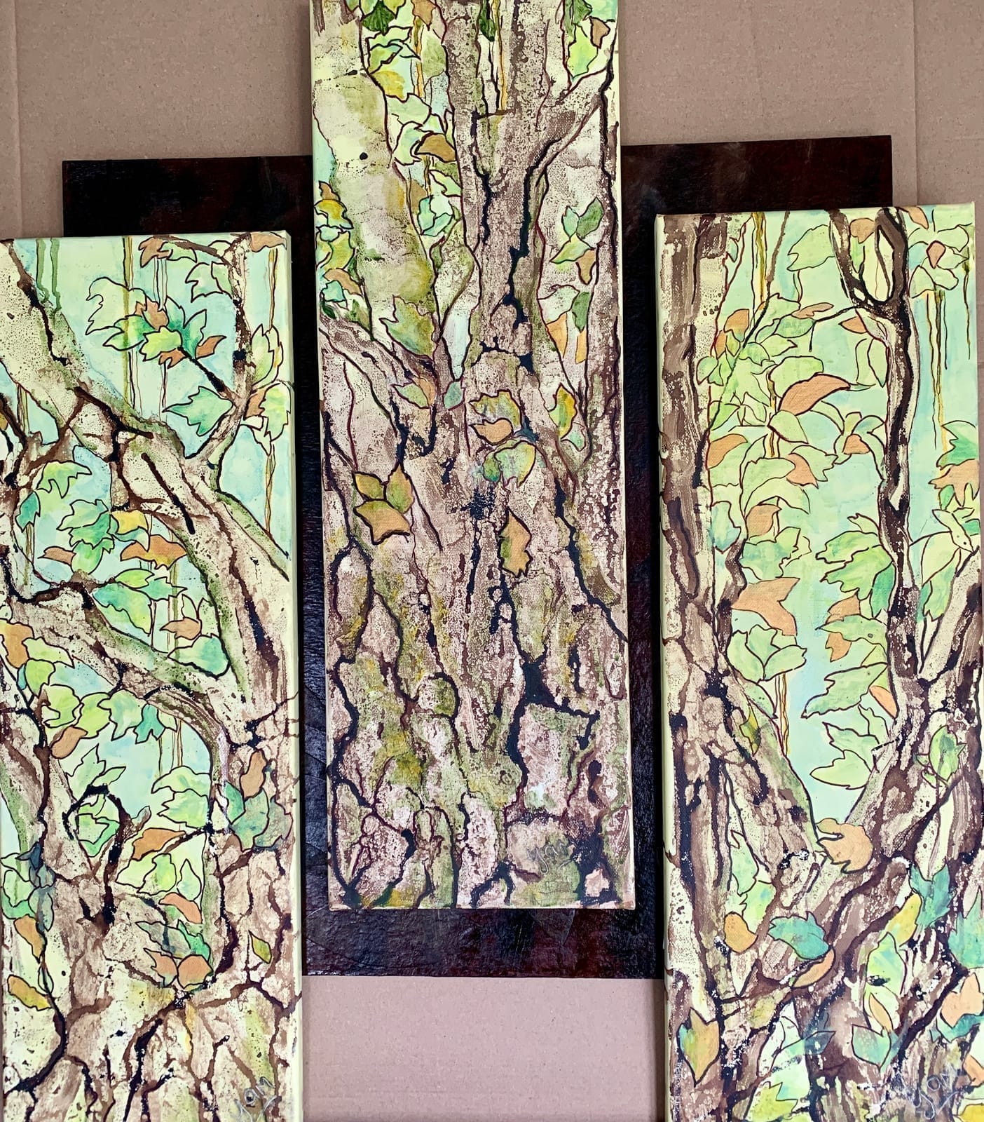 Triptyque végétal — Yamina Laurençon