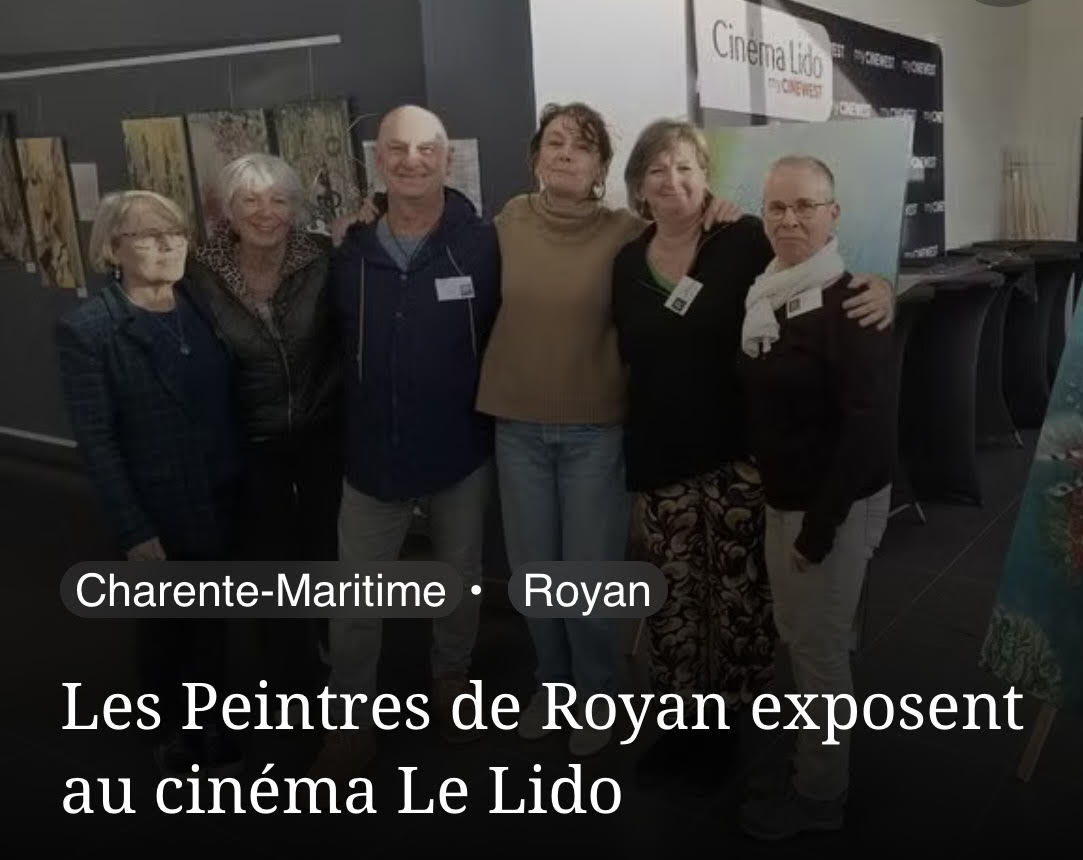Les Peintres de Royan exposant au cinéma Le Lido